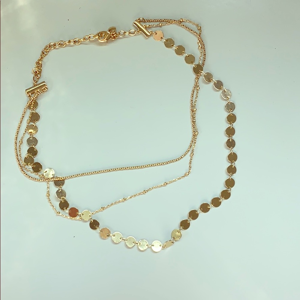 Sophia Layered Choker - 3-strand gold necklace